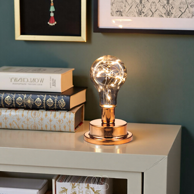 OCS - Tafellamp met Gloeilamp - Vintage Industrieel Design