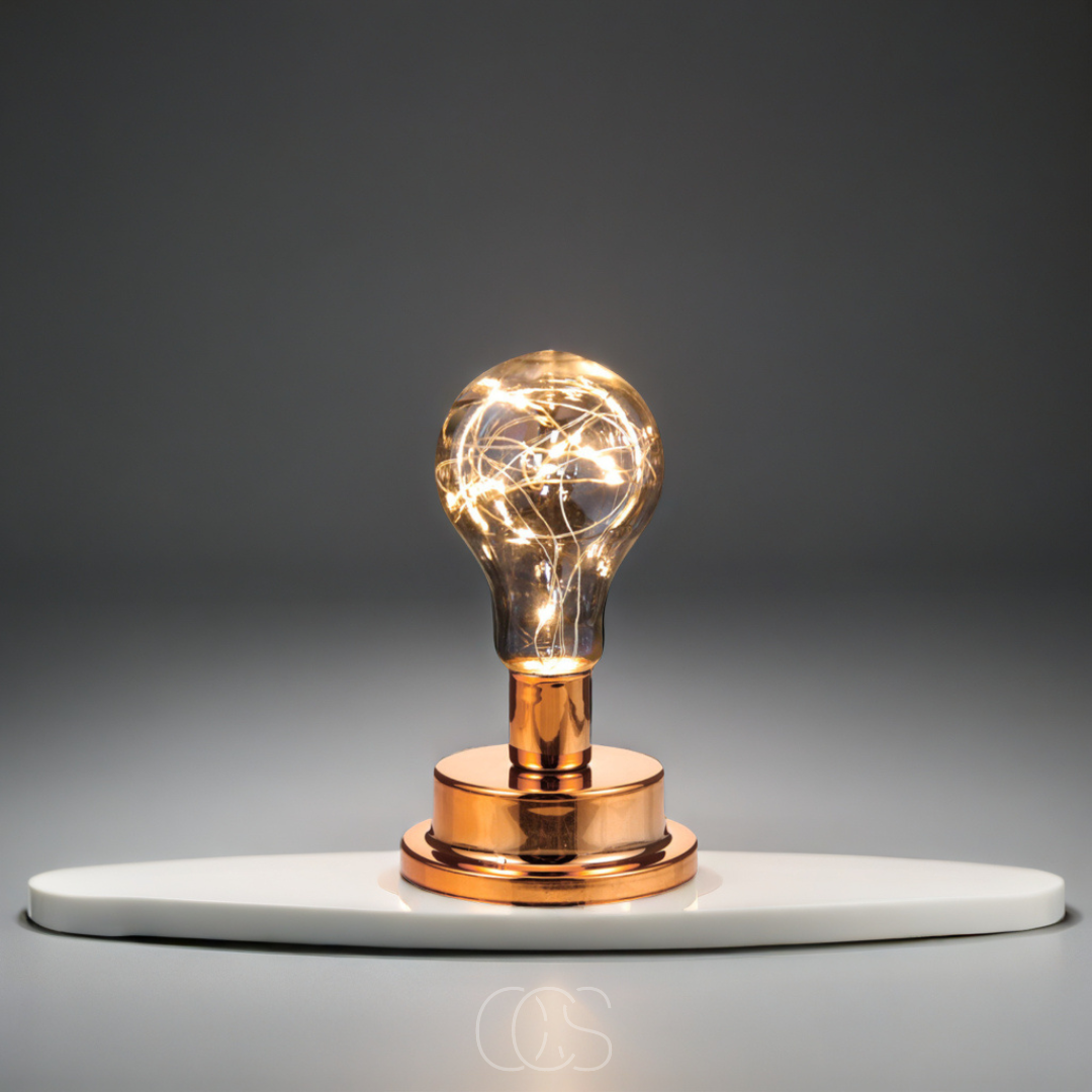 OCS - Tafellamp met Gloeilamp - Vintage Industrieel Design