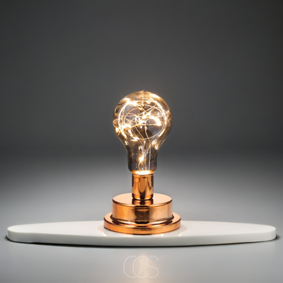 OCS - Tafellamp met Gloeilamp - Vintage Industrieel Design