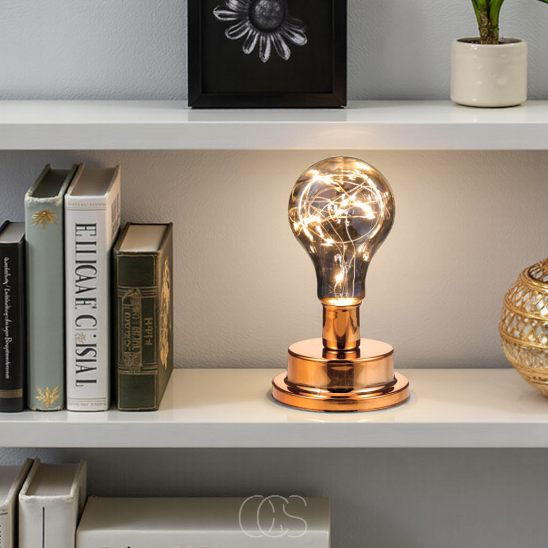 OCS - Tafellamp met Gloeilamp - Vintage Industrieel Design
