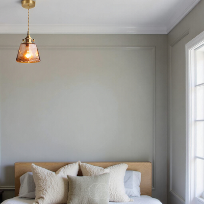 OCS - Amberkleurige Hanglamp van Glas – Warm Licht & Stijlvol Design