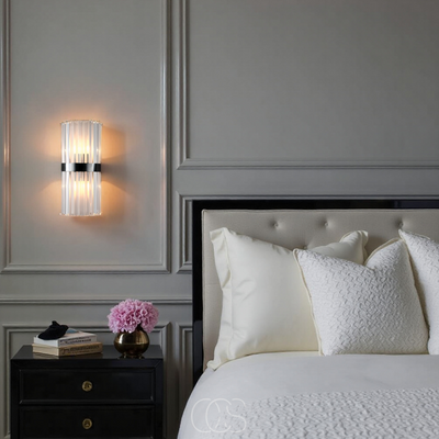 OCS - Luxe Kristal Wandlamp - Roestvrij staal & kristal
