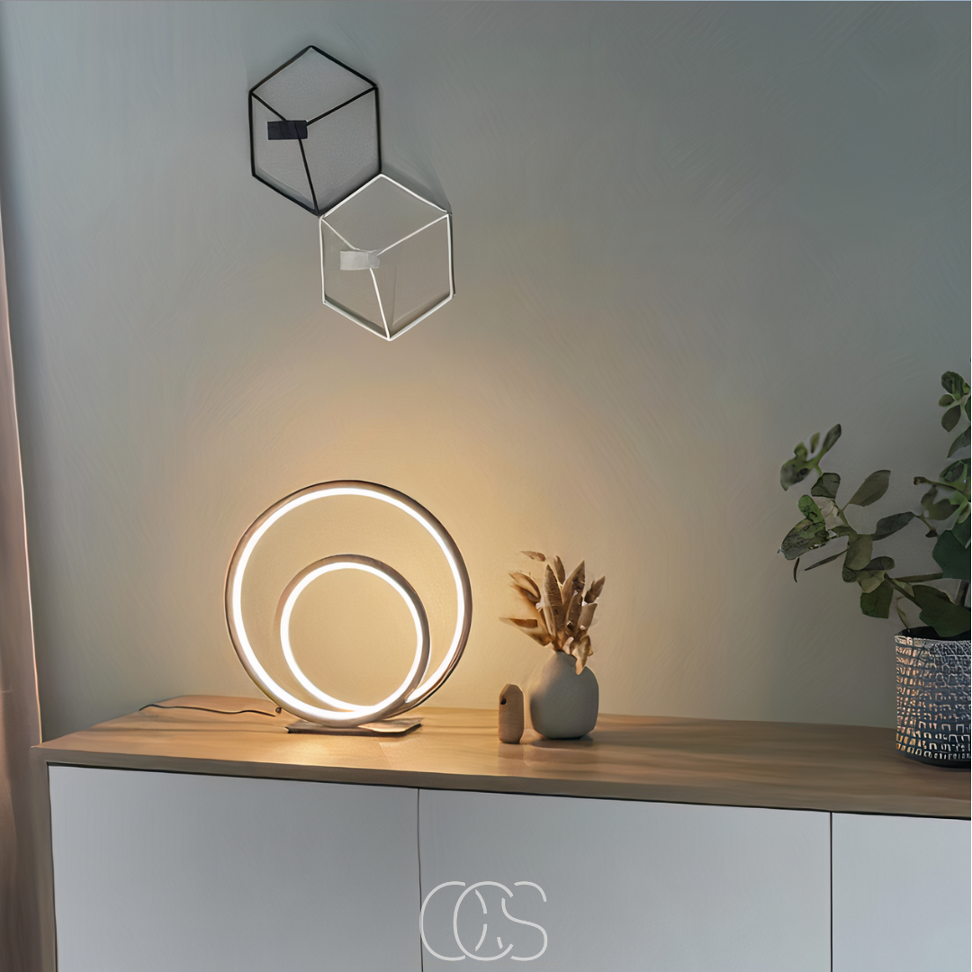 OCS - Led Tafellamp dubbele ring