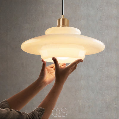 OCS - Perle hanglamp - Messing & Glas