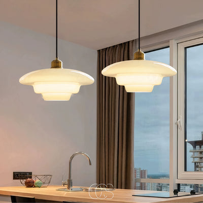 OCS - Perle hanglamp - Messing & Glas