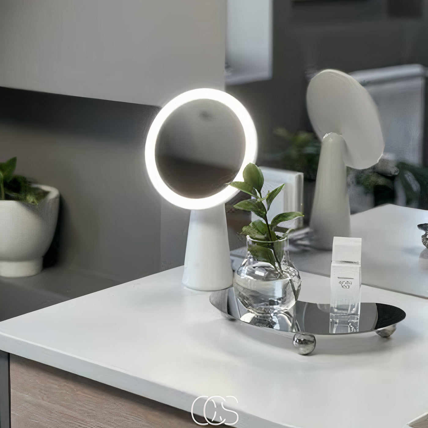 OCS - LED Ring Spiegel Tafellamp - Make‑up Spiegellamp