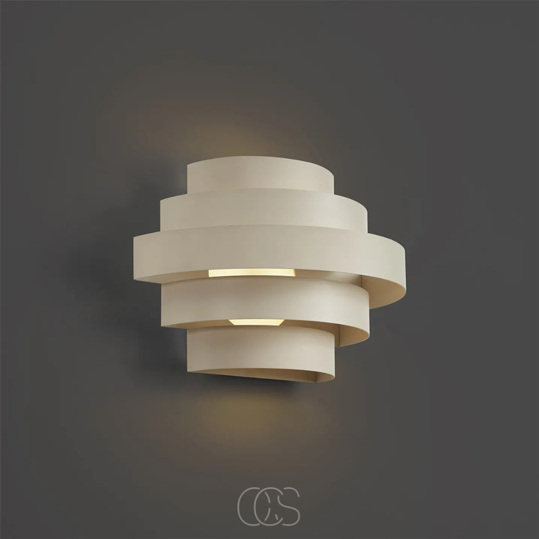 OCS - Moderne Wandlamp met 3‑Traps Dimbare LED - Warm Wit Licht