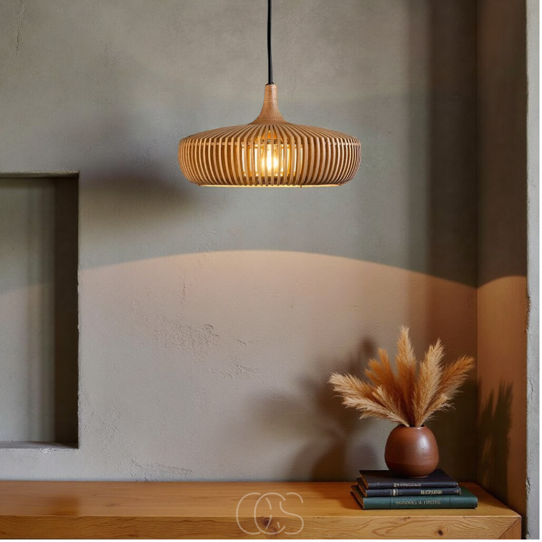 OCS - Japandi houten hanglamp