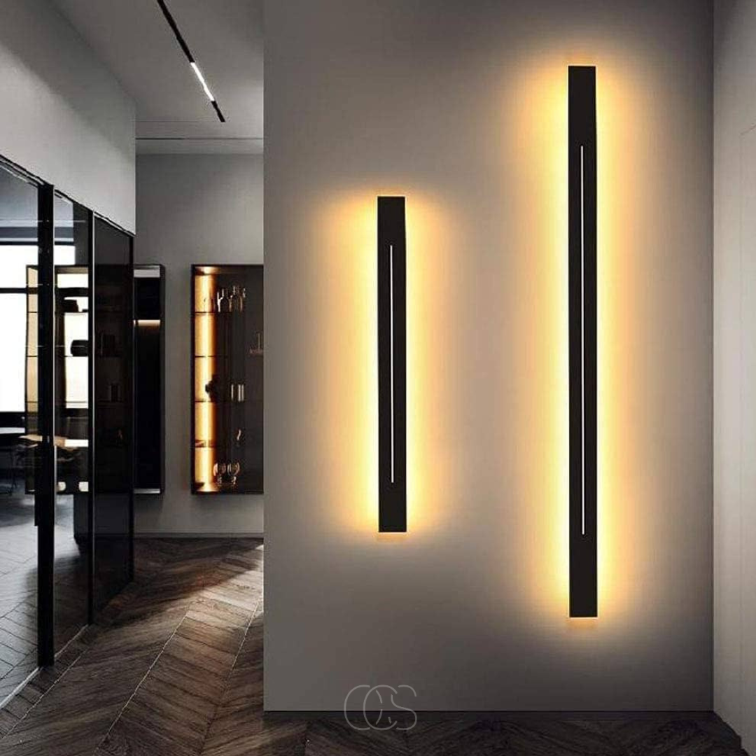 OCS - Minimalistische wandlamp - in Zwart of Goud