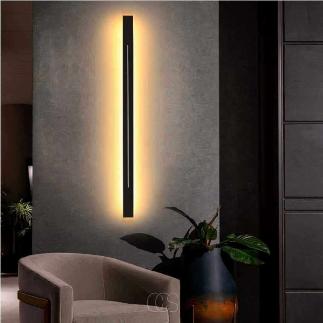 OCS - Minimalistische wandlamp - in Zwart of Goud