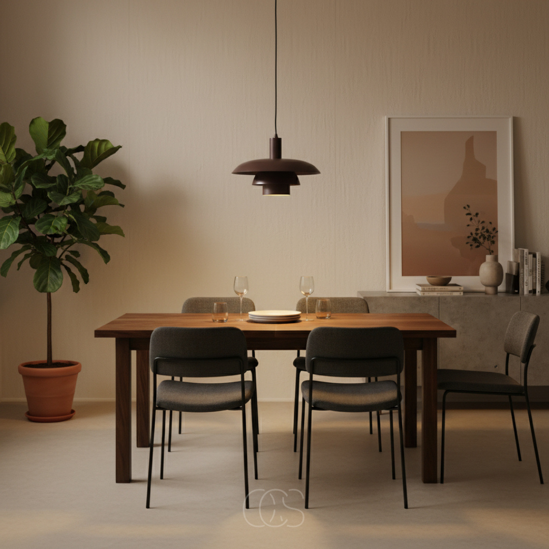 OCS - Elori Hanglamp - Koffiekleurig Metaal met Scandinavisch Design