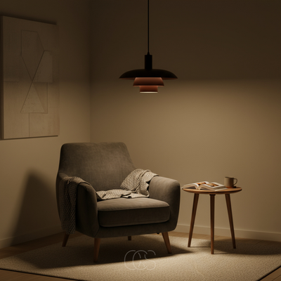 OCS - Elori Hanglamp - Koffiekleurig Metaal met Scandinavisch Design