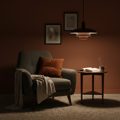 OCS - Elori Hanglamp - Koffiekleurig Metaal met Scandinavisch Design