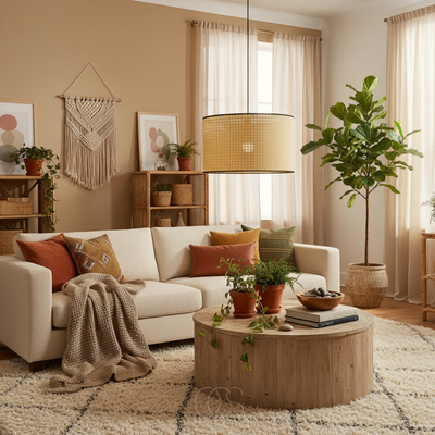 OCS - Rotan Hanglamp - Natuurlijk & Handgemaakt