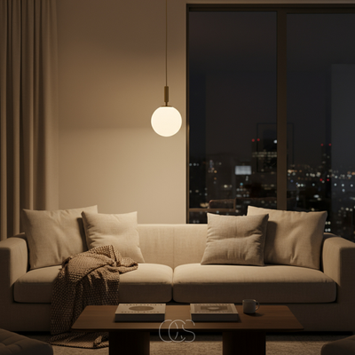 OCS - Gouden Scandinavische hanglamp