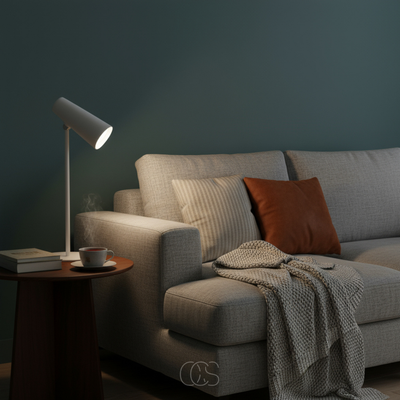 OCS - Industriële Tafellamp - draadloos & verstelbaar licht