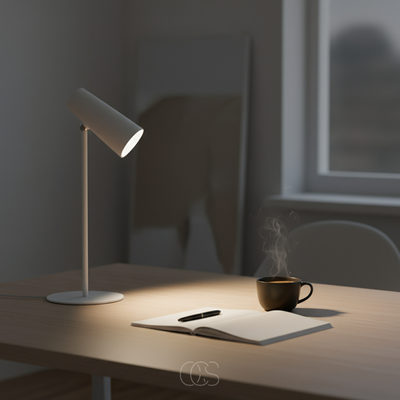OCS - Industriële Tafellamp - draadloos & verstelbaar licht