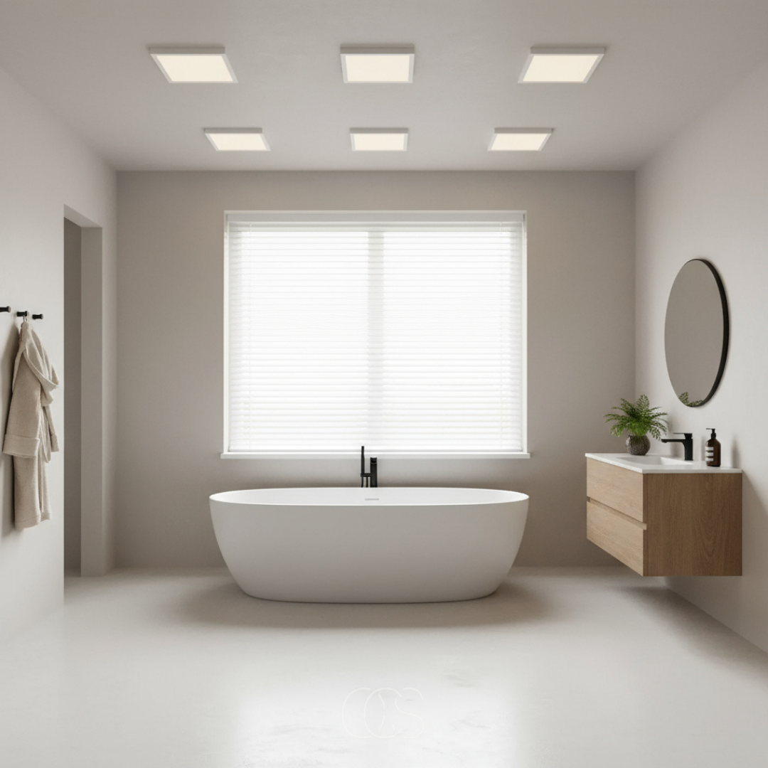 OCS - Vierkante plafond ledlamp voor badkamer