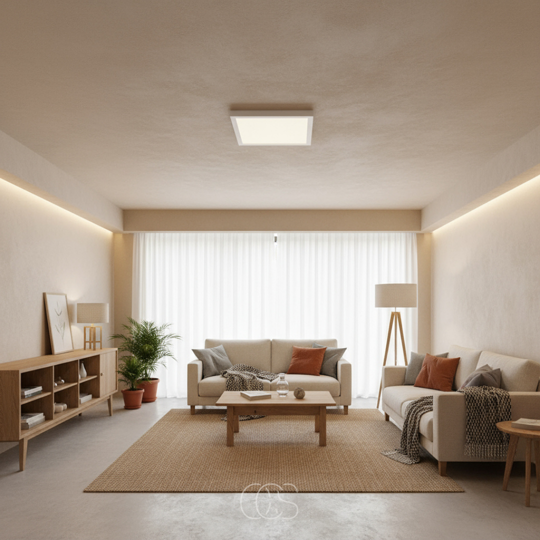 OCS - Vierkante plafond ledlamp voor badkamer