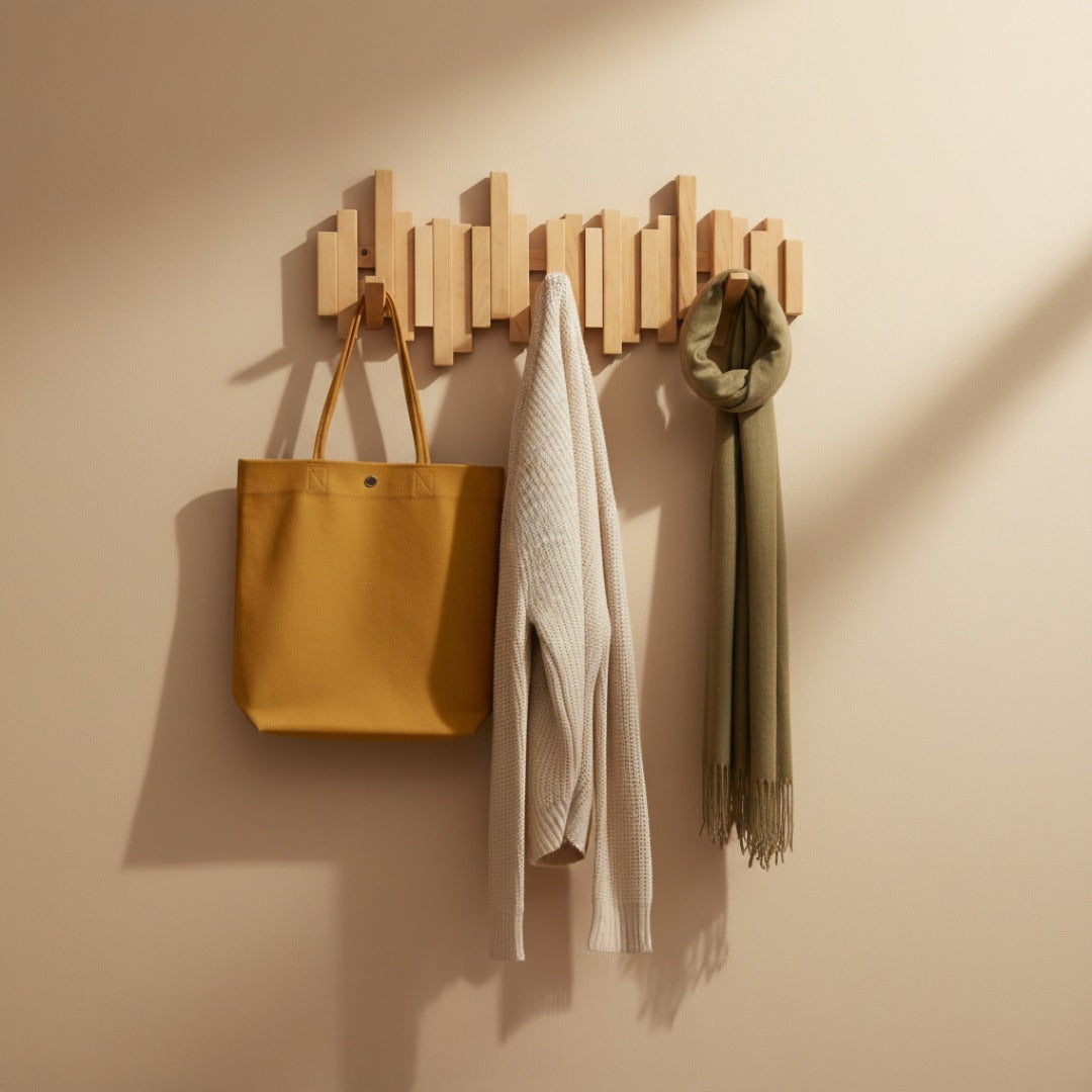 Beige / 8 haken